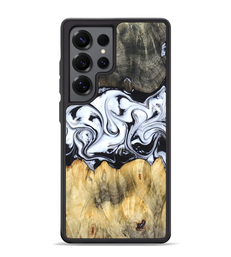 Galaxy S25 Ultra Wood Phone Case - Darcy (Black & White, 824397)