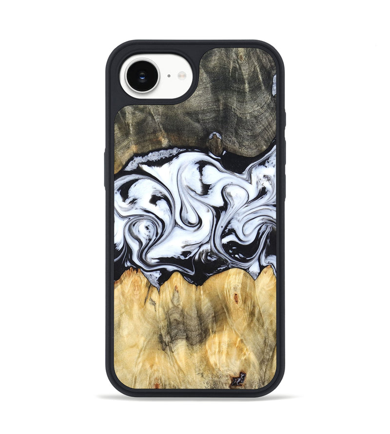 iPhone 16e Wood Phone Case - Darcy (Black & White, 824397)