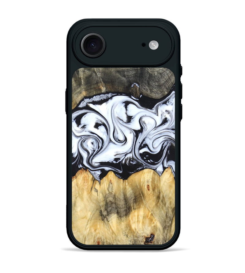 iPhone 17 Air Wood Phone Case - Darcy (Black & White, 824397)