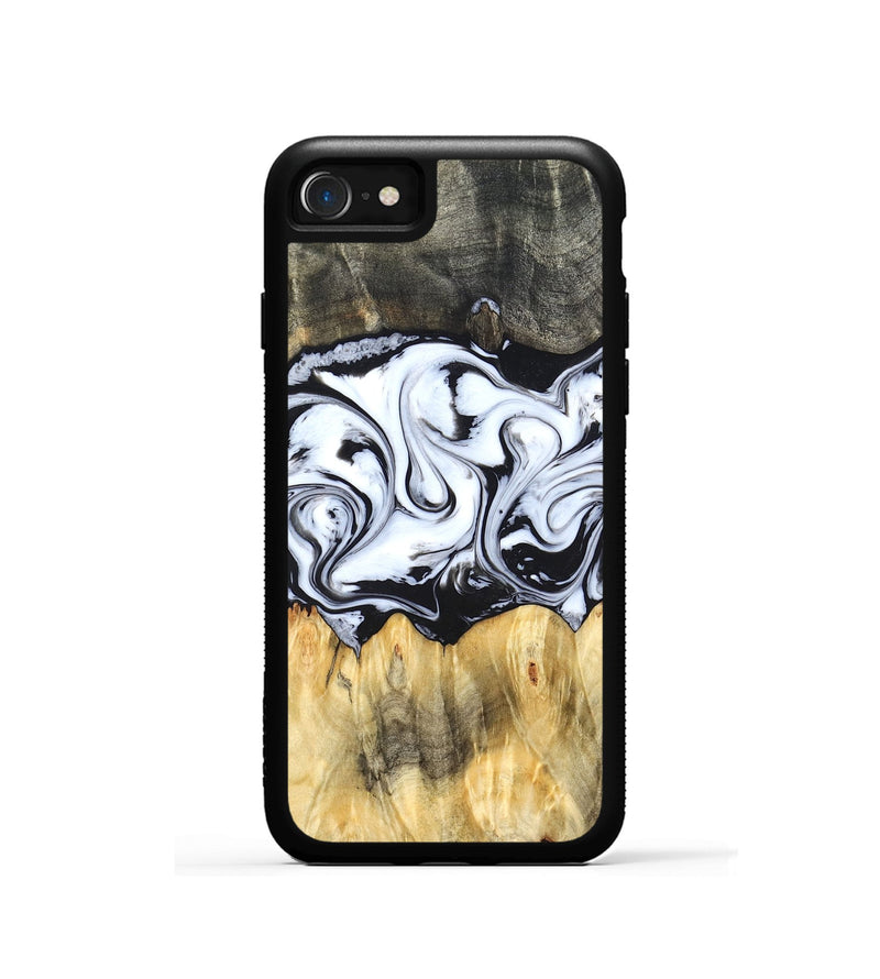 iPhone SE Wood Phone Case - Darcy (Black & White, 824397)