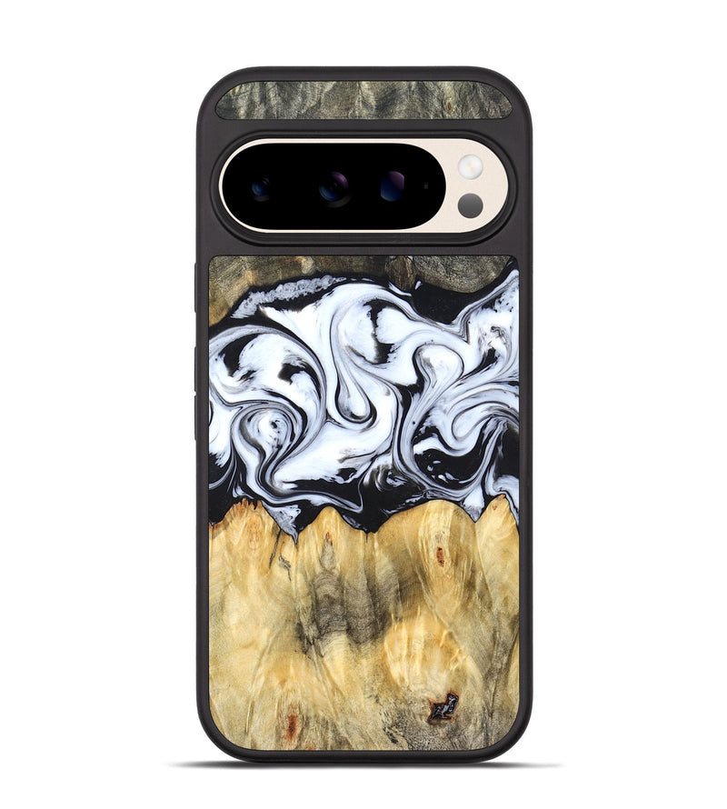 Pixel 10 Wood Phone Case - Darcy (Black & White, 824397)