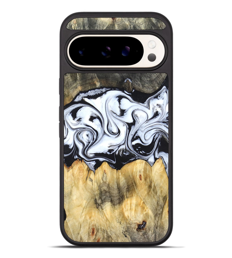 Pixel 10 Pro XL Wood Phone Case - Darcy (Black & White, 824397)