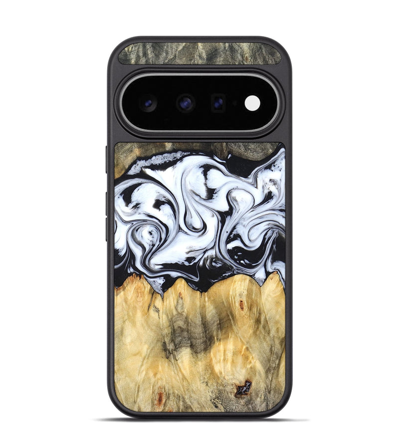 Pixel 11 Pro Wood Phone Case - Darcy (Black & White, 824397)