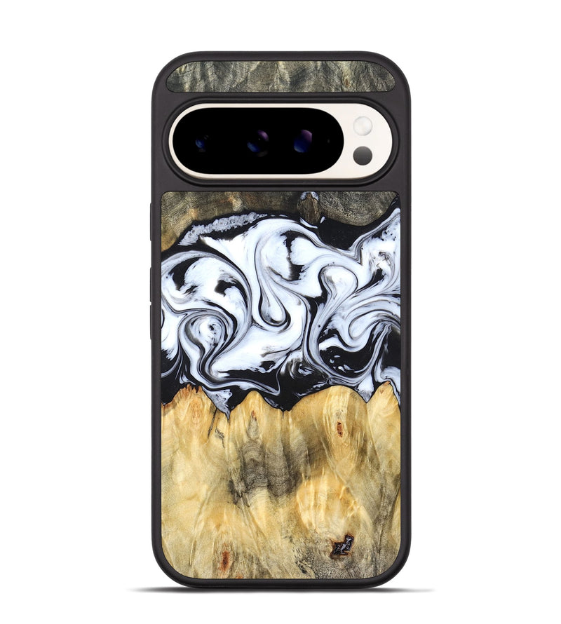 Pixel 9 Wood Phone Case - Darcy (Black & White, 824397)