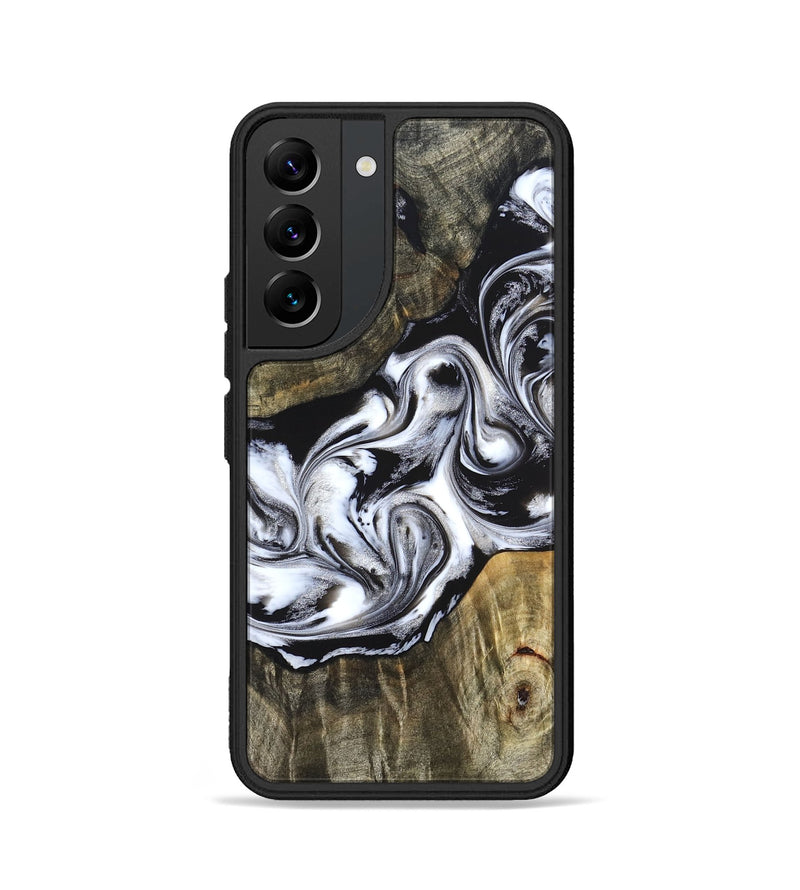 Galaxy S22 Wood Phone Case - Brice (Black & White, 824398)
