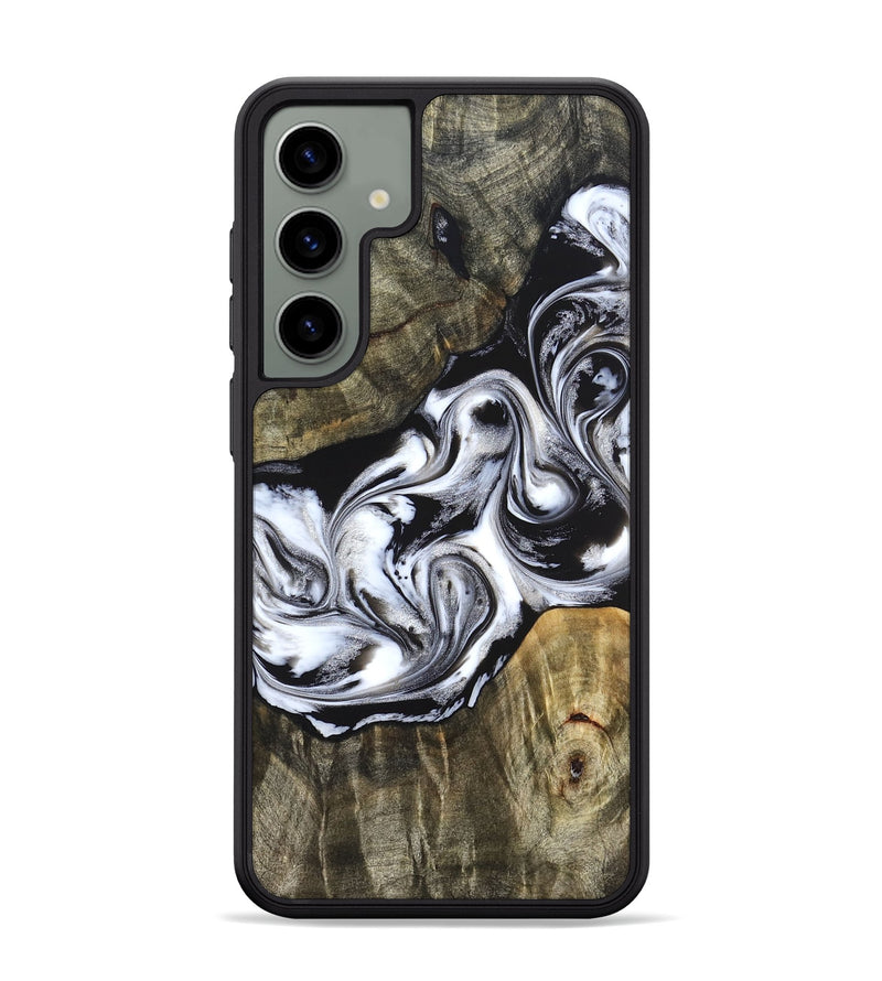 Galaxy S24 Plus Wood Phone Case - Brice (Black & White, 824398)