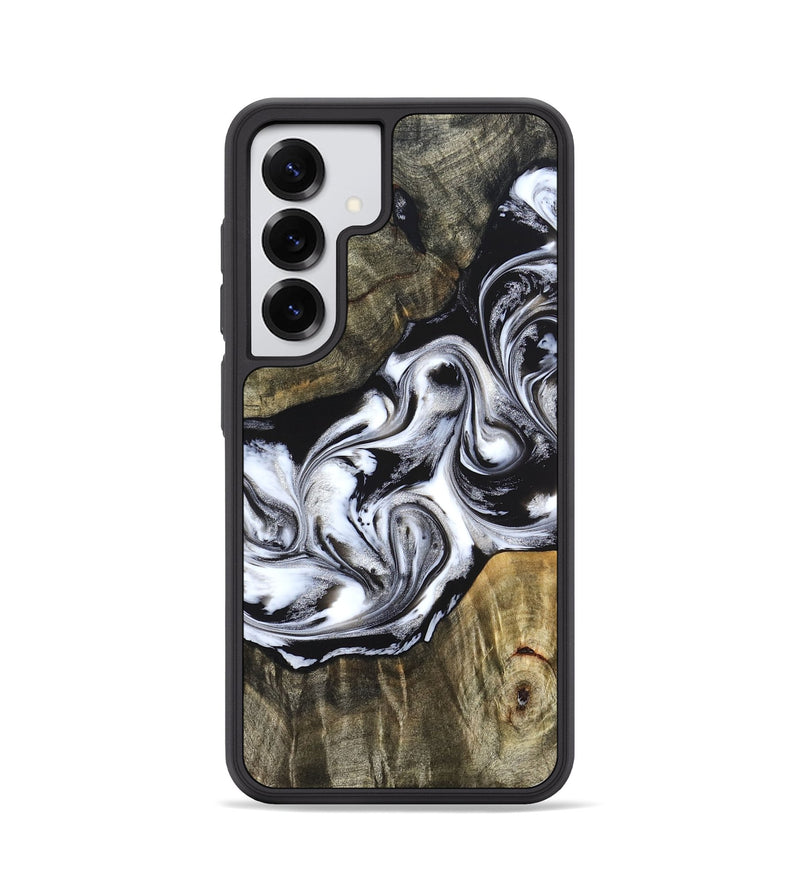 Galaxy S25 Wood Phone Case - Brice (Black & White, 824398)