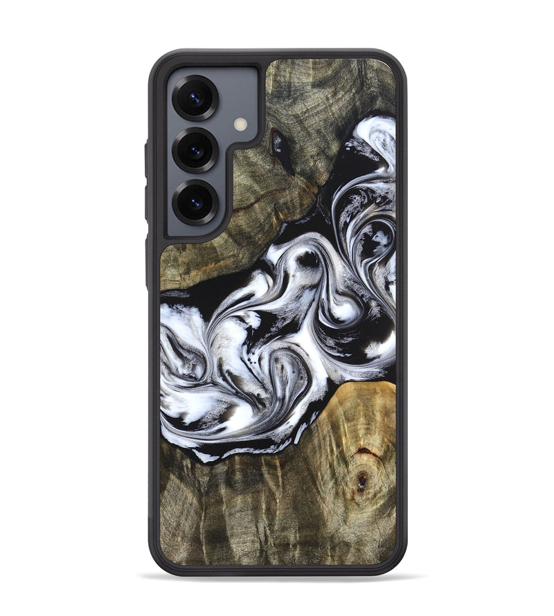 Galaxy S25 Plus Wood Phone Case - Brice (Black & White, 824398)