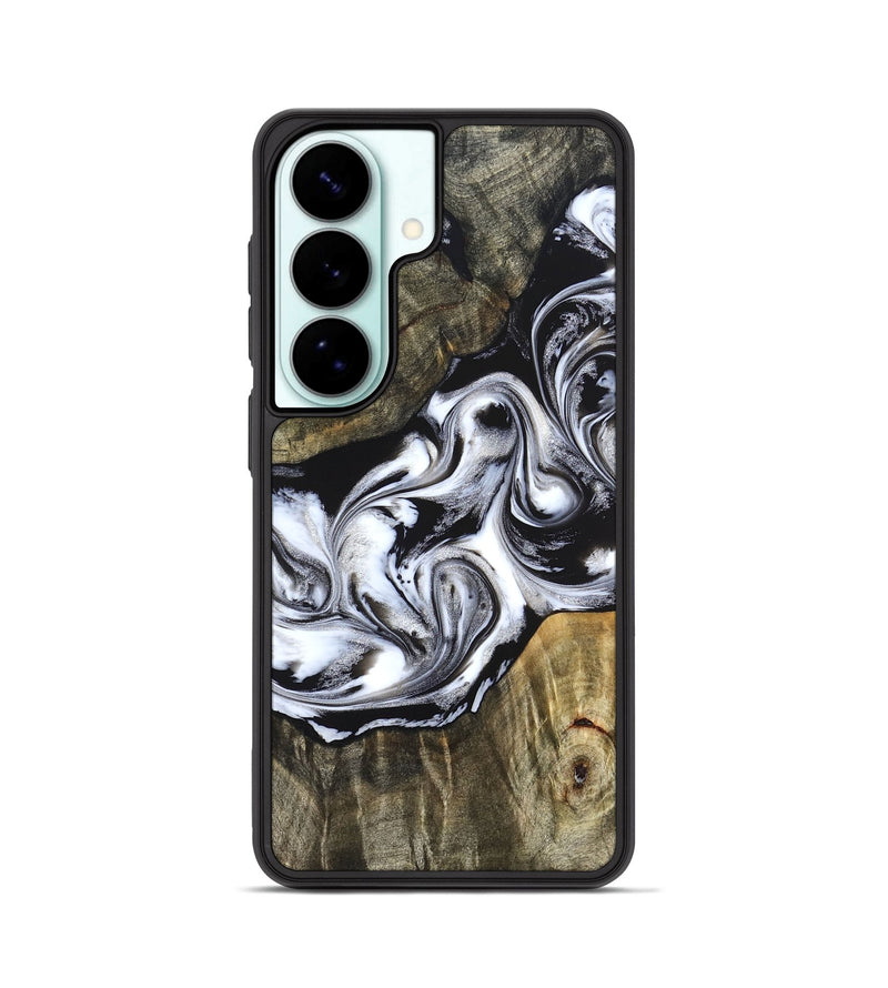 Galaxy S26 Wood Phone Case - Brice (Black & White, 824398)