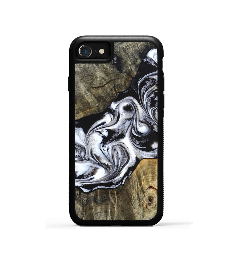 iPhone SE Wood Phone Case - Brice (Black & White, 824398)
