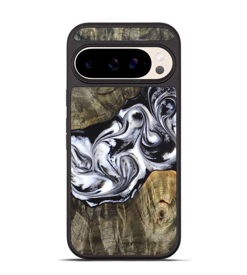 Pixel 10 Wood Phone Case - Brice (Black & White, 824398)