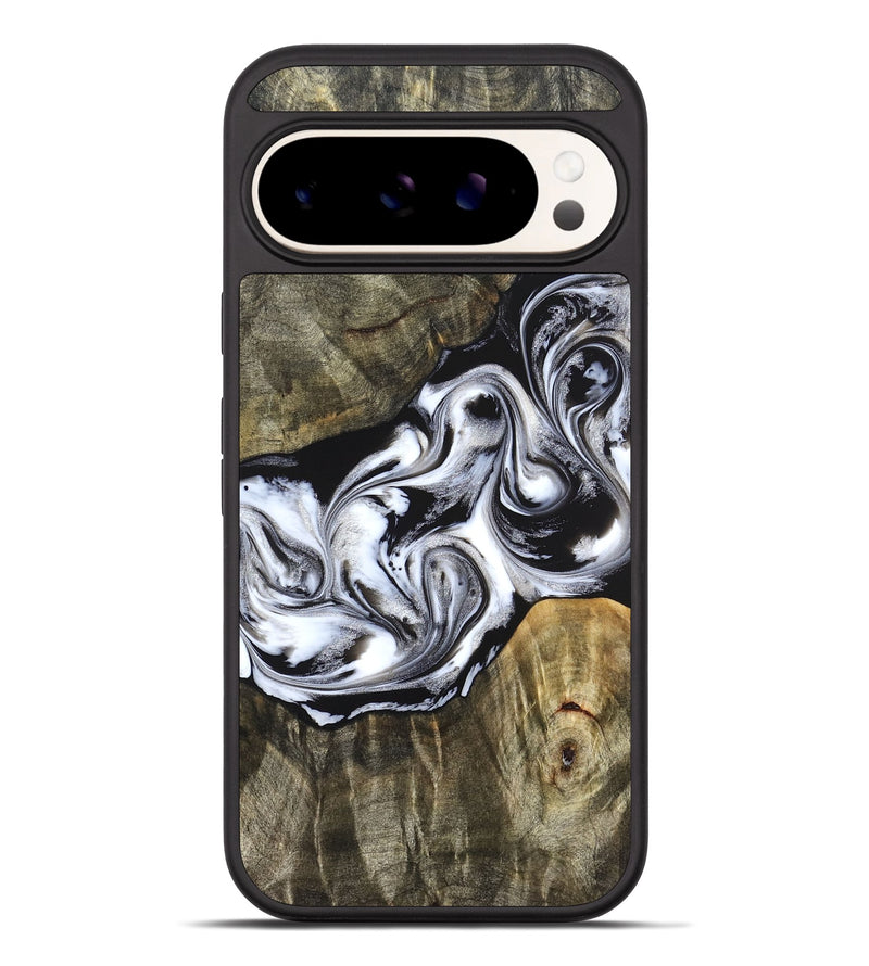 Pixel 10 Pro XL Wood Phone Case - Brice (Black & White, 824398)