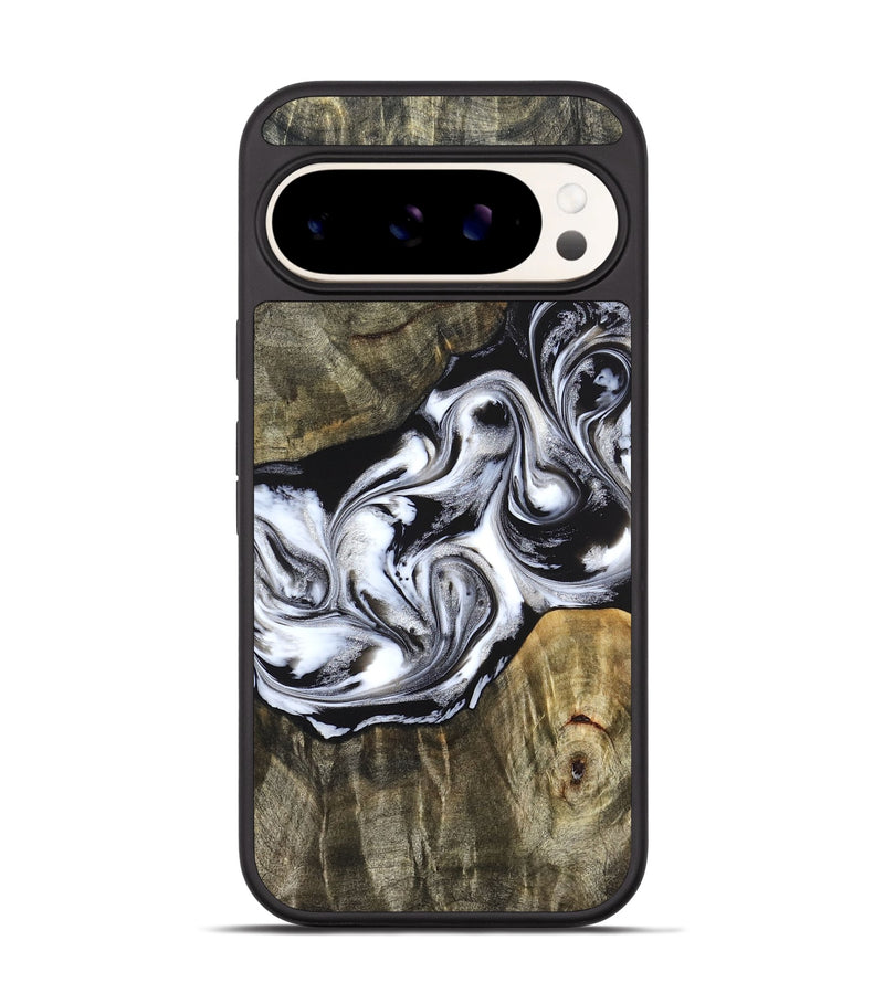 Pixel 9 Wood Phone Case - Brice (Black & White, 824398)