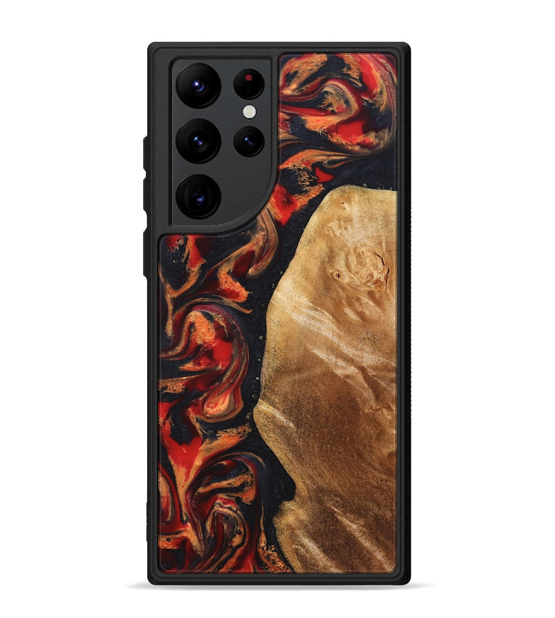 Galaxy S22 Ultra Wood Phone Case - Timothy (Red, 824400)