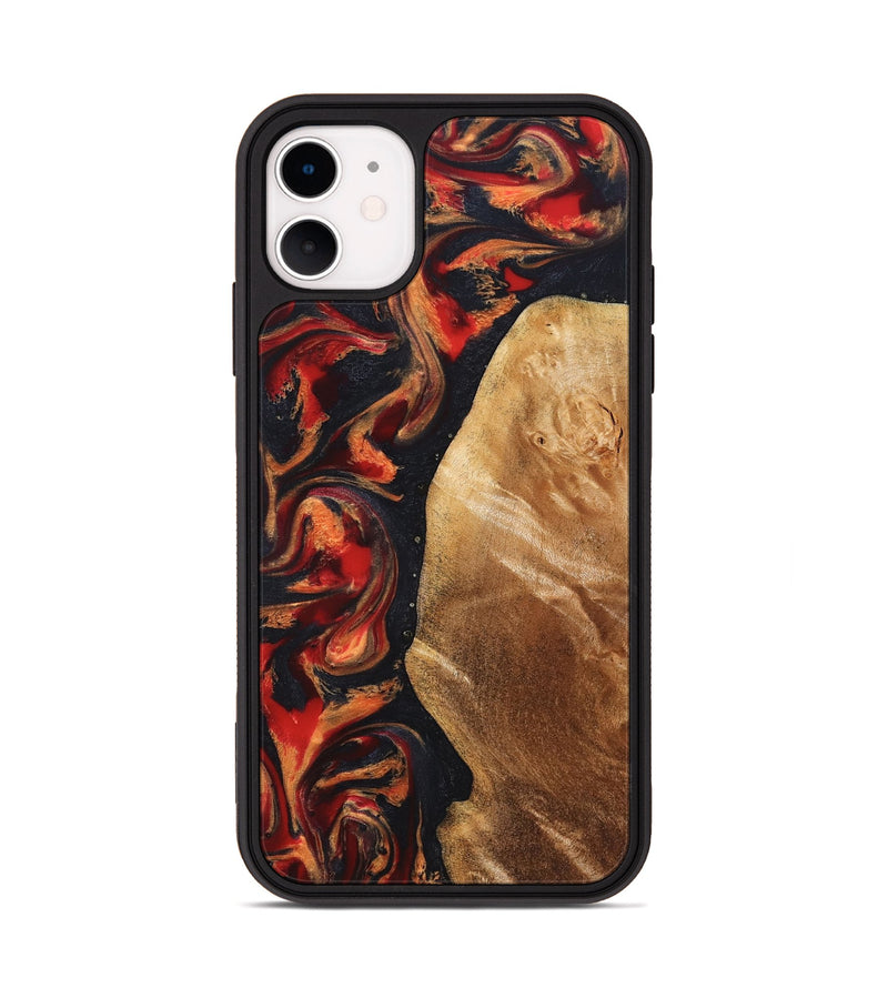 iPhone 11 Wood Phone Case - Timothy (Red, 824400)