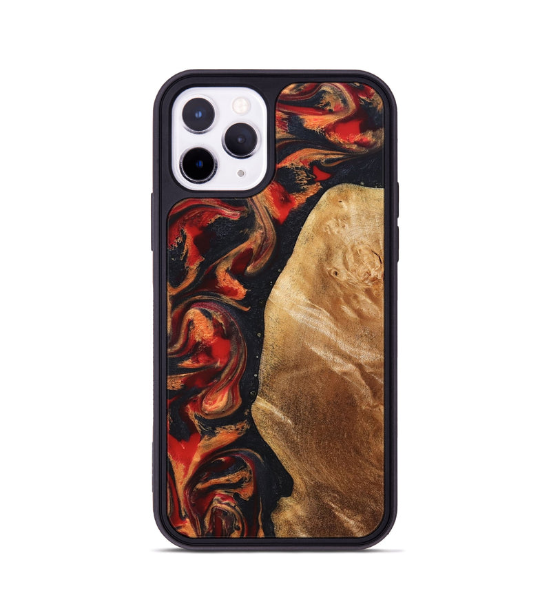 iPhone 11 Pro Wood Phone Case - Timothy (Red, 824400)