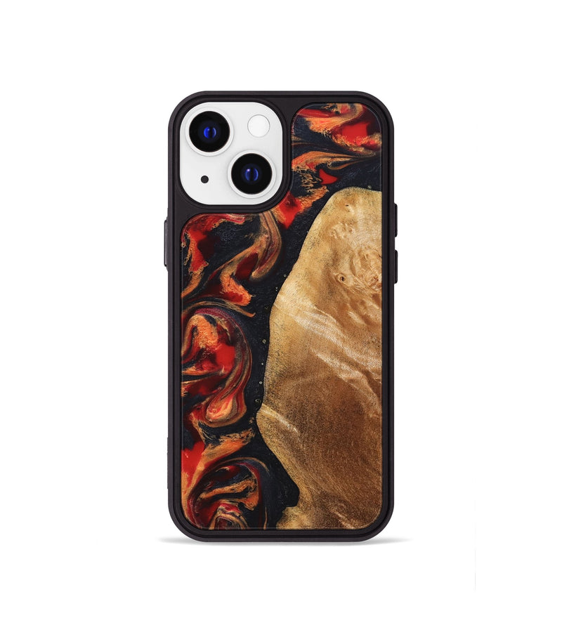 iPhone 13 mini Wood Phone Case - Timothy (Red, 824400)