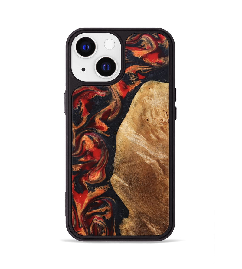 iPhone 13 Wood Phone Case - Timothy (Red, 824400)