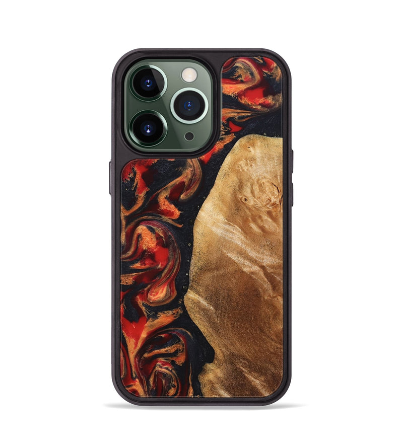 iPhone 13 Pro Wood Phone Case - Timothy (Red, 824400)