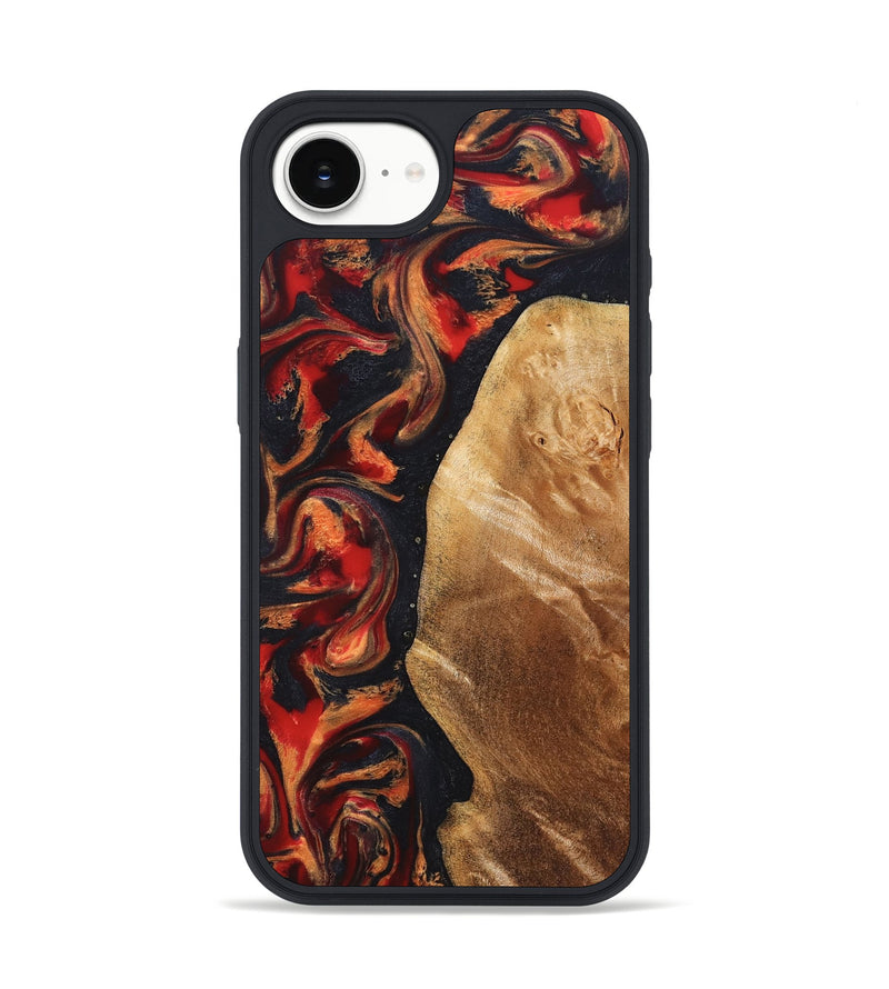 iPhone 16e Wood Phone Case - Timothy (Red, 824400)