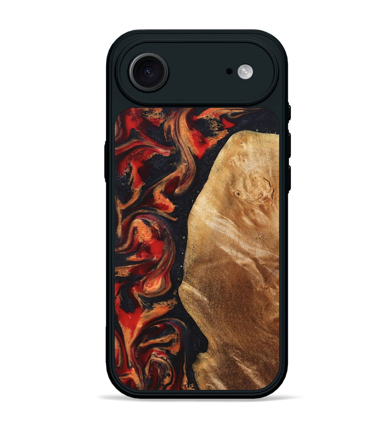 iPhone 17 Air Wood Phone Case - Timothy (Red, 824400)