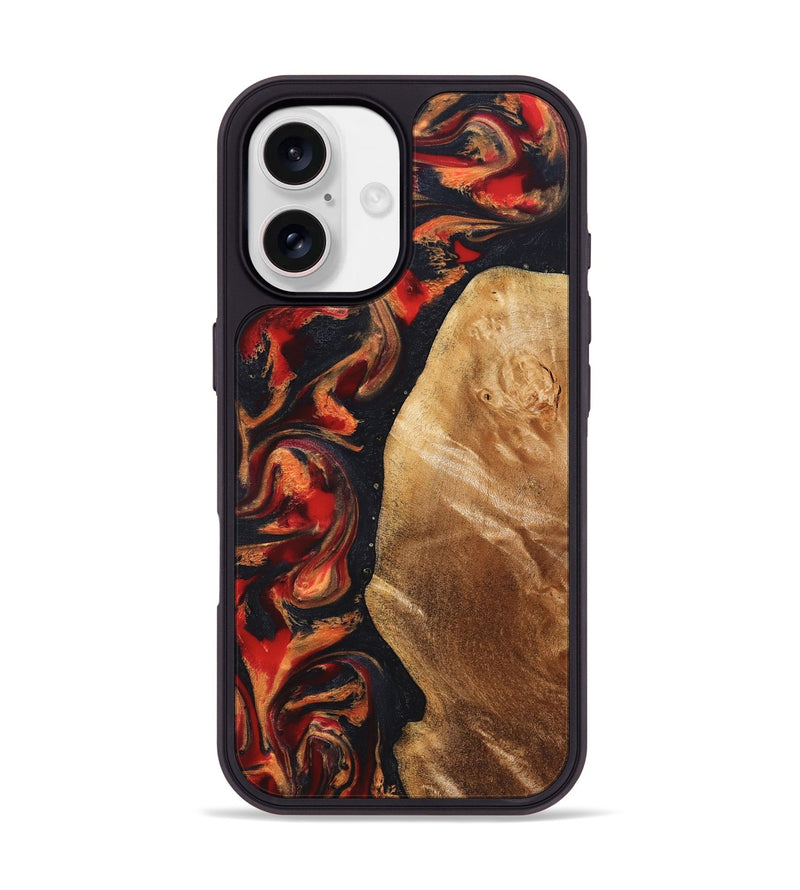 iPhone 17 Wood Phone Case - Timothy (Red, 824400)