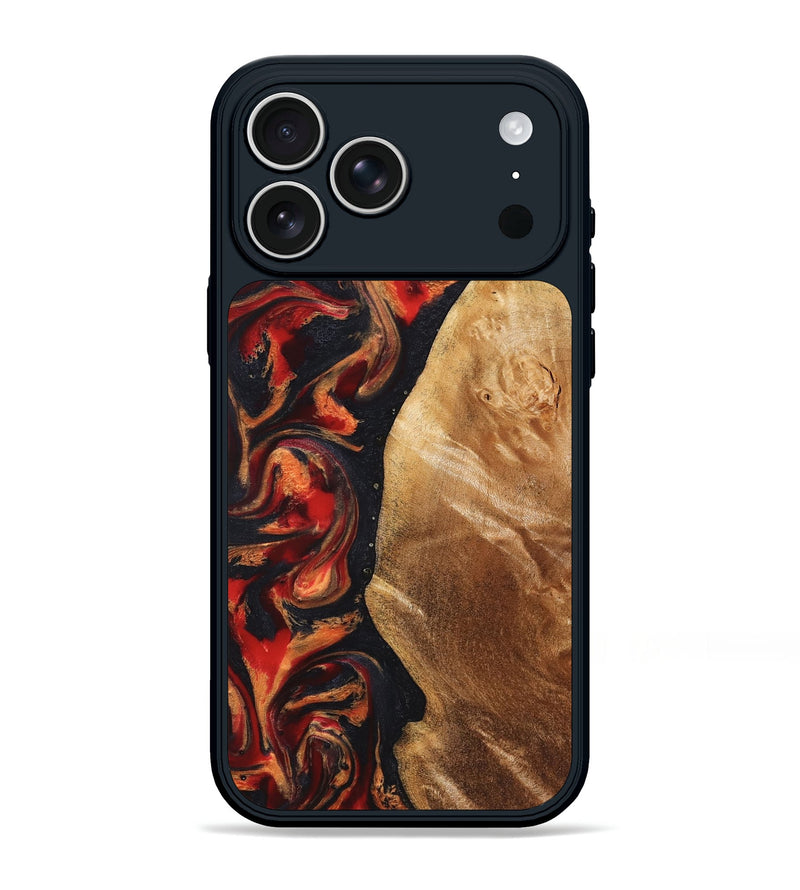 iPhone 17 Pro Max Wood Phone Case - Timothy (Red, 824400)