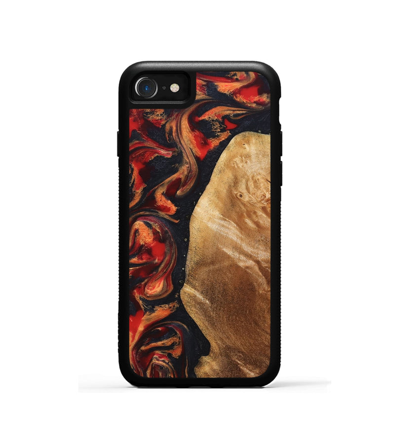 iPhone SE Wood Phone Case - Timothy (Red, 824400)