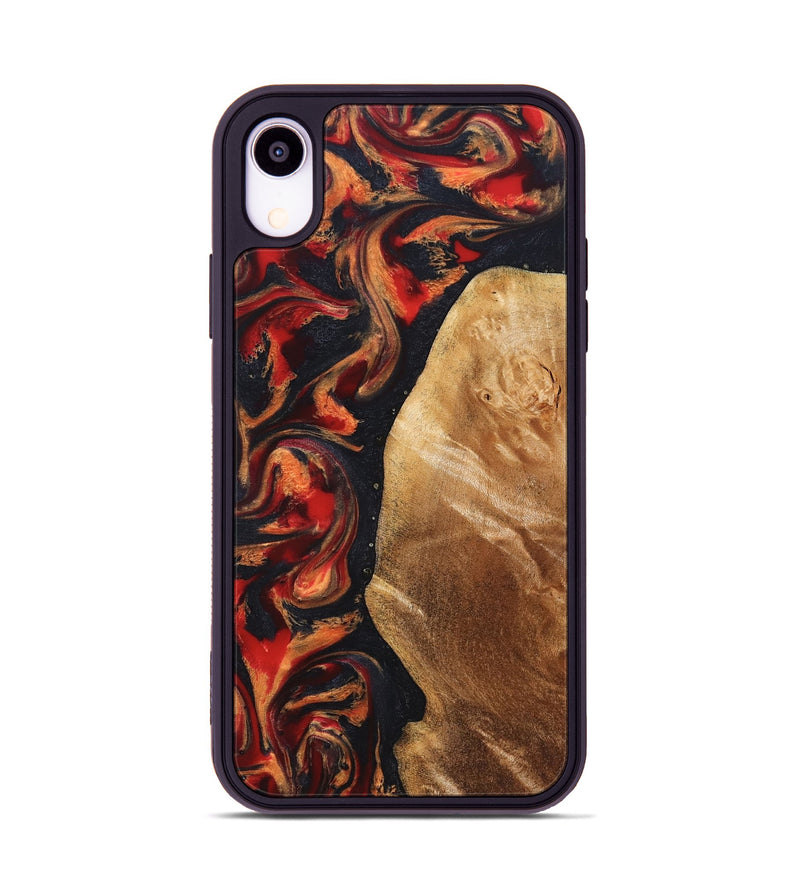 iPhone Xr Wood Phone Case - Timothy (Red, 824400)