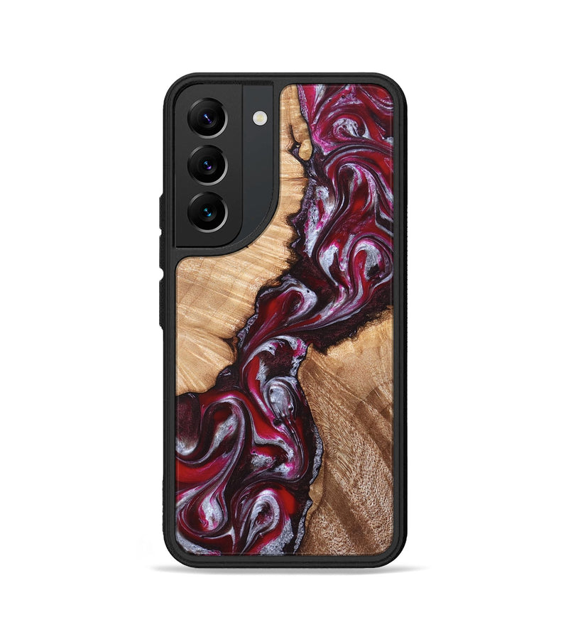 Galaxy S22 Wood Phone Case - Houston (Red, 824499)