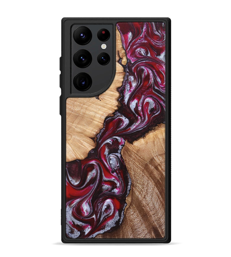 Galaxy S22 Ultra Wood Phone Case - Houston (Red, 824499)