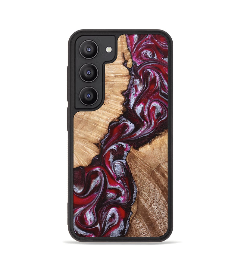 Galaxy S23 Wood Phone Case - Houston (Red, 824499)