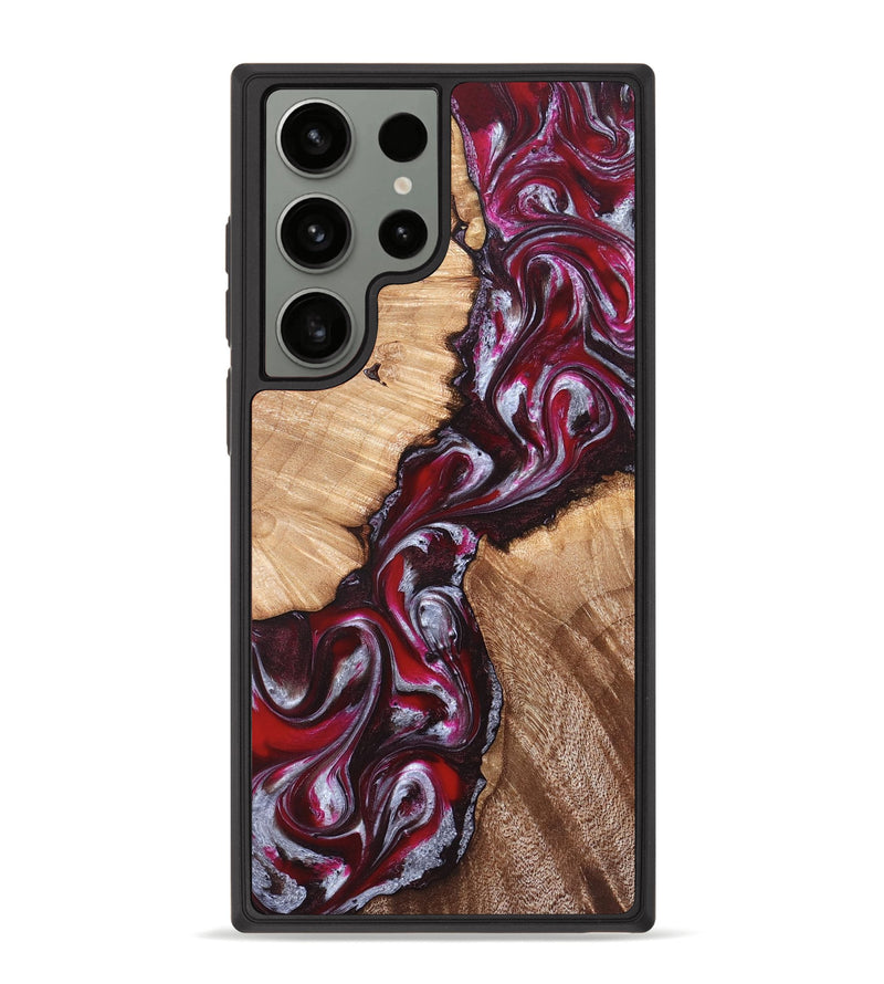 Galaxy S23 Ultra Wood Phone Case - Houston (Red, 824499)