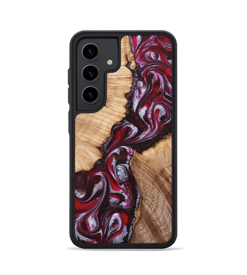 Galaxy S24 Wood Phone Case - Houston (Red, 824499)