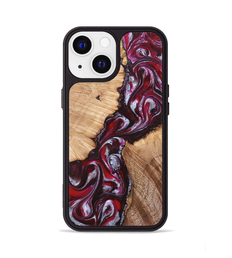 iPhone 13 Wood Phone Case - Houston (Red, 824499)