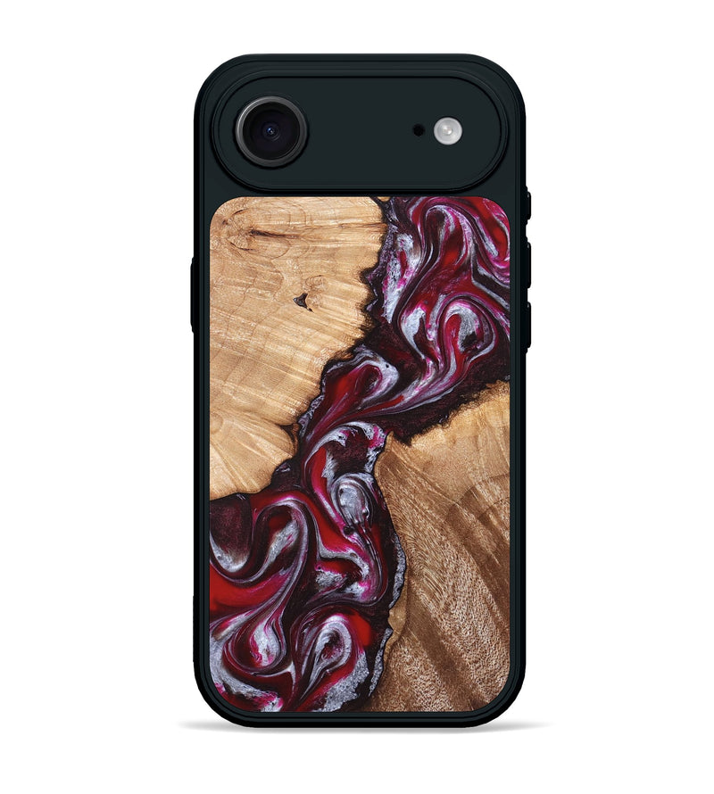 iPhone 17 Air Wood Phone Case - Houston (Red, 824499)