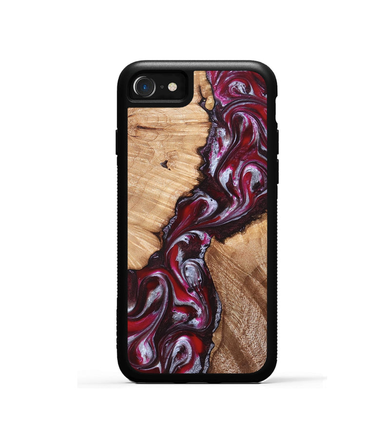 iPhone SE Wood Phone Case - Houston (Red, 824499)