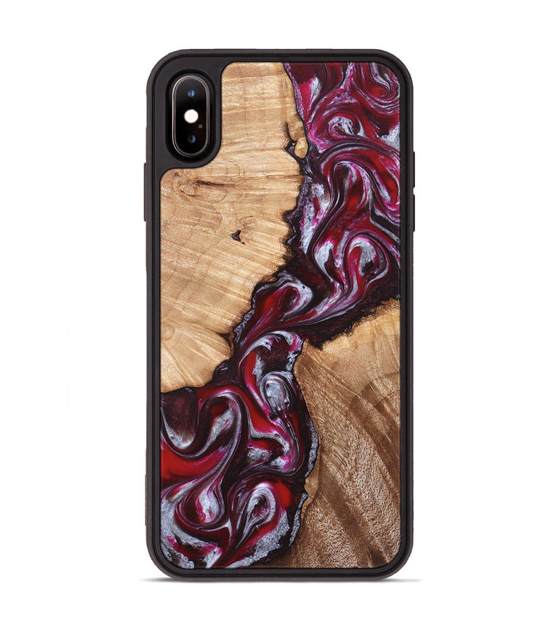 iPhone Xs Max Wood Phone Case - Houston (Red, 824499)