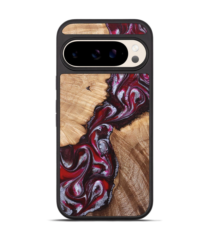 Pixel 10 Wood Phone Case - Houston (Red, 824499)