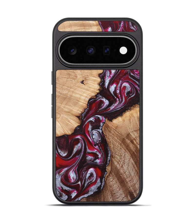 Pixel 11 Pro Wood Phone Case - Houston (Red, 824499)