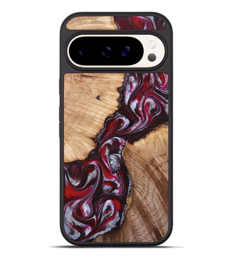 Pixel 9 Pro XL Wood Phone Case - Houston (Red, 824499)