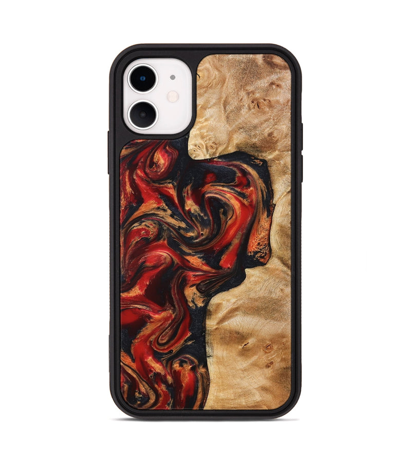 iPhone 11 Wood Phone Case - Hanna (Red, 824500)