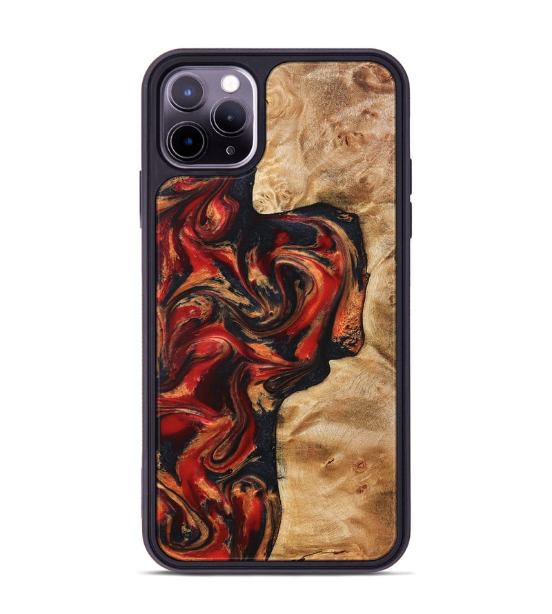 iPhone 11 Pro Max Wood Phone Case - Hanna (Red, 824500)