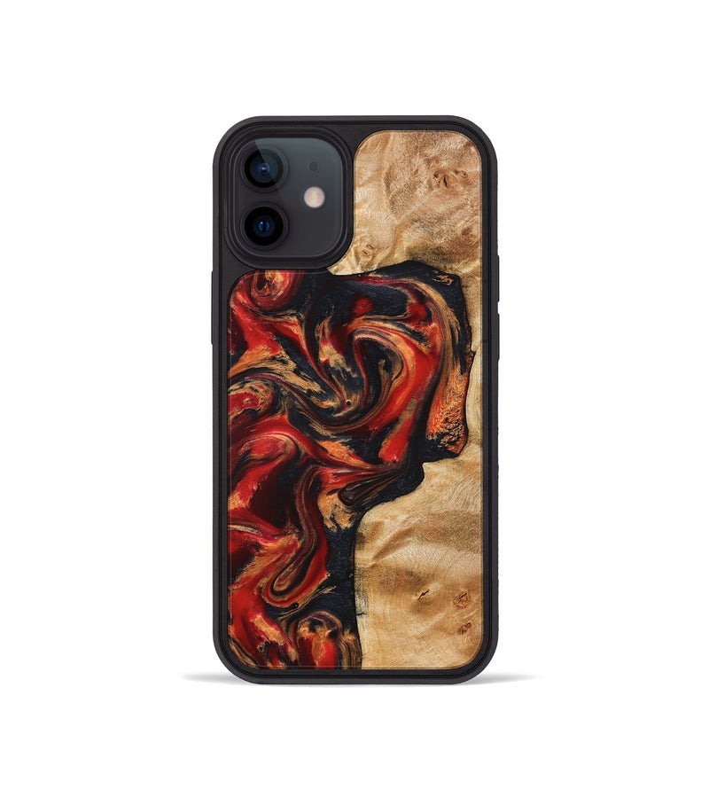 iPhone 12 mini Wood Phone Case - Hanna (Red, 824500)