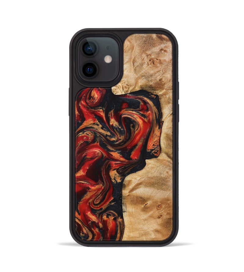 iPhone 12 Wood Phone Case - Hanna (Red, 824500)
