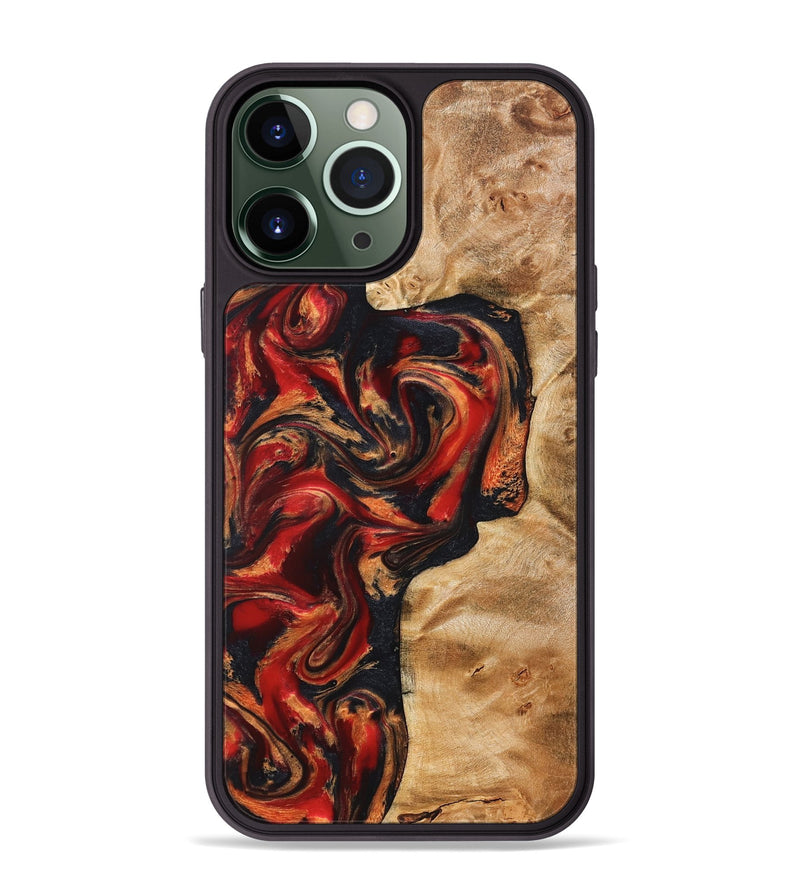 iPhone 13 Pro Max Wood Phone Case - Hanna (Red, 824500)