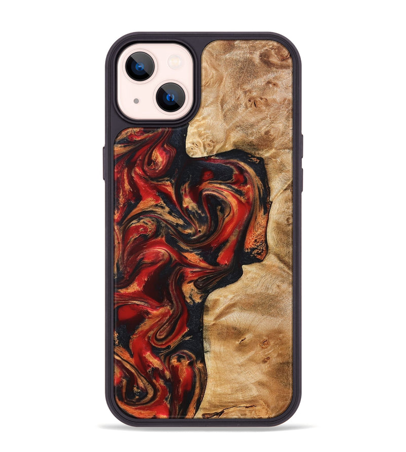 iPhone 14 Plus Wood Phone Case - Hanna (Red, 824500)