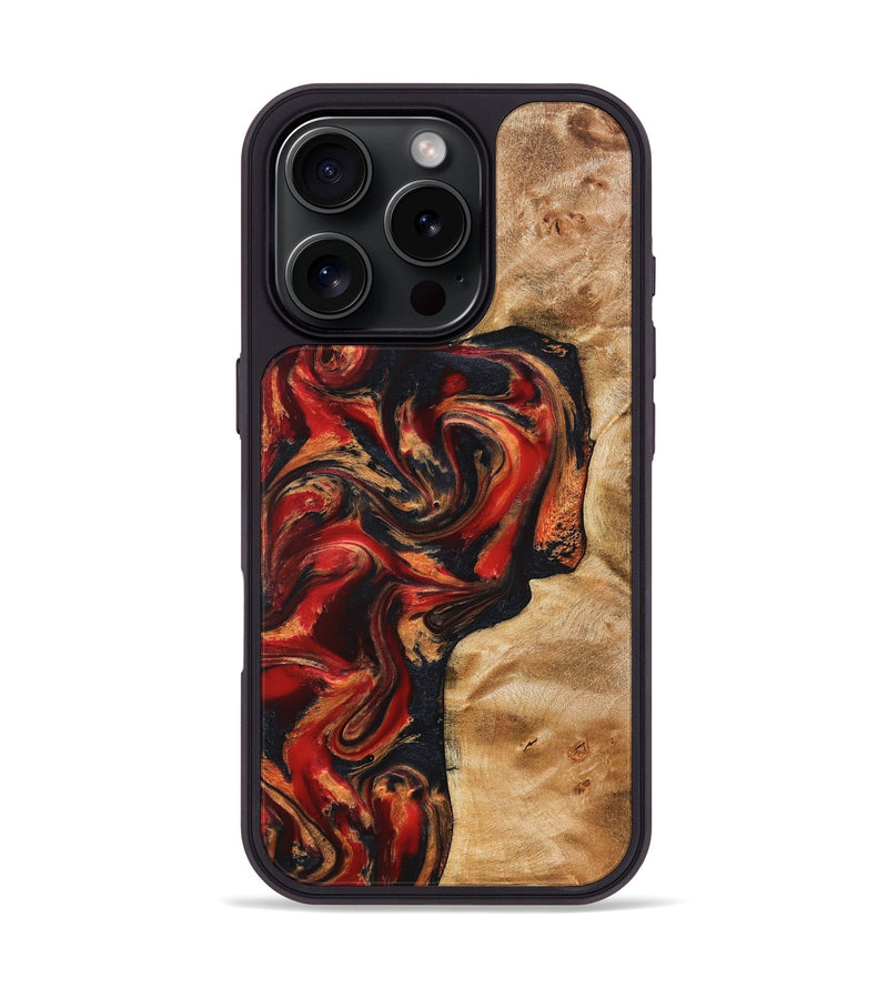 iPhone 16 Pro Wood Phone Case - Hanna (Red, 824500)