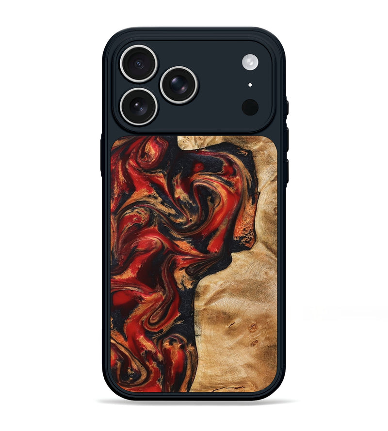 iPhone 17 Pro Max Wood Phone Case - Hanna (Red, 824500)