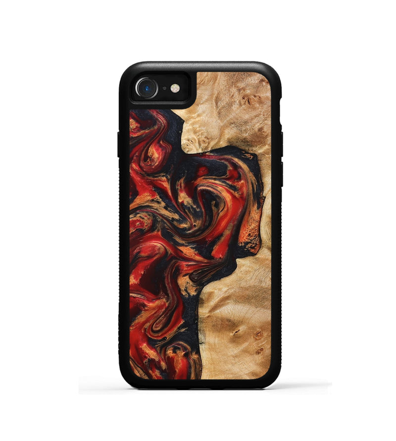 iPhone SE Wood Phone Case - Hanna (Red, 824500)